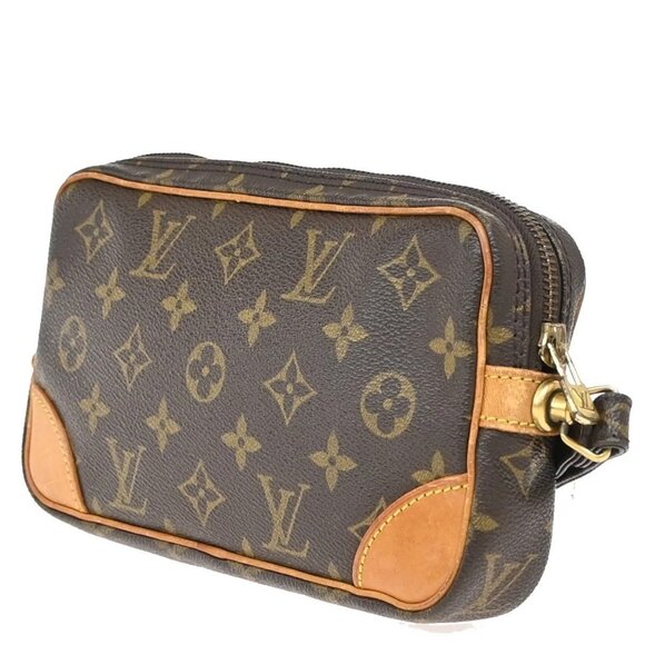 LOUIS VUITTON Marly Dragonne PM Clutch Hand Bag Monogram Leather M51827 32KB133 - Picture 4 of 14